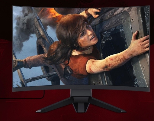 Computador de secretária Desktop todo do luminoso do diodo emissor de luz 2K do jogo da profundidade 80mm AIO em um PC
