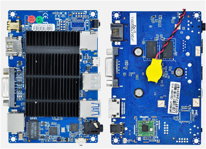 64GB Industrial Mainboard Para Mini PC Intel Z8350 High Definition Cartão Gráfico Dual Display