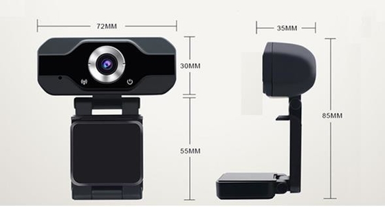 Interface USB 2.0 Construída em Microfone Webcam Com Windows / Mac OS / Android / Linux Sistema