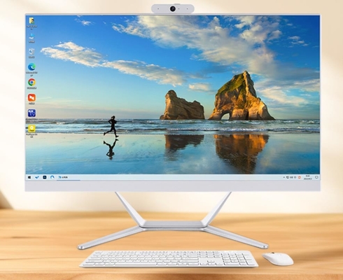 Win10 Desktop AIO PC 250nits Brilho Com 1T SSD HD 8G/16G/32G DDR4