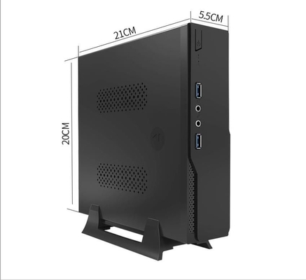 256GB SSD Mini PC compacto com placas-mãe pretas de alta capacidade KuYu I7 2.5-3.0GHz Win7/8/10