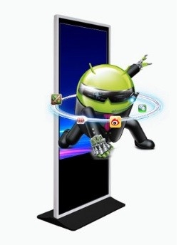 Visualização ótica de tela táctil IP65 exterior 75&quot; placa gráfica integrada de Android 6,0