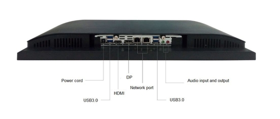 Computador de secretária fino 23,8&quot; do monitor AIO SSD 2,5&quot; do apoio M.2 HD normal Msata HD 1920x1080
