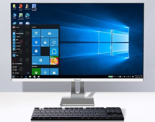 Computador com tela de toque tudo em um com suporte de liga de alumínio ABS e ângulo visual de 178º de largura