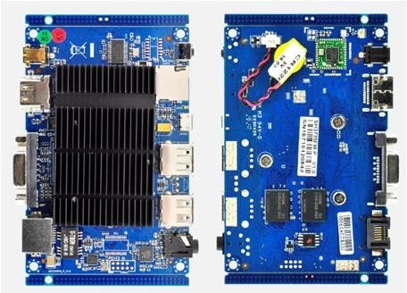 OEM UEFI Motherboard para Mini PC Industrial Intel Z3735 4 núcleo de armazenamento 32G EMMC