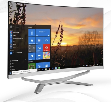 27 polegadas Win11 Curved Black AIO Desktop PC Com I5 16G RAM 1920x1080 Alta Resolução