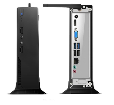 256GB SSD Mini PC compacto com placas-mãe pretas de alta capacidade KuYu I7 2.5-3.0GHz Win7/8/10