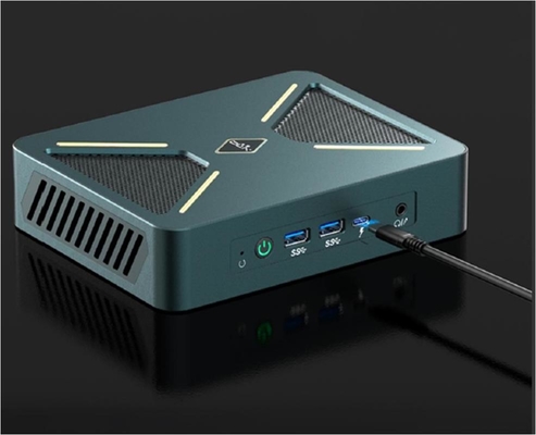 Preto / Prata 0.3Kg Mini PC Desktop Host 128G Armazenamento com Wifi/CPU/OS atualizável