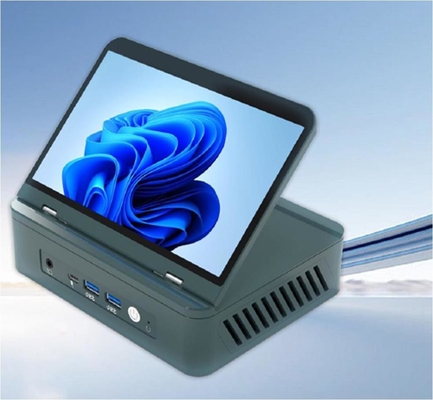 Preto / Prata 0.3Kg Mini PC Desktop Host 128G Armazenamento com Wifi/CPU/OS atualizável